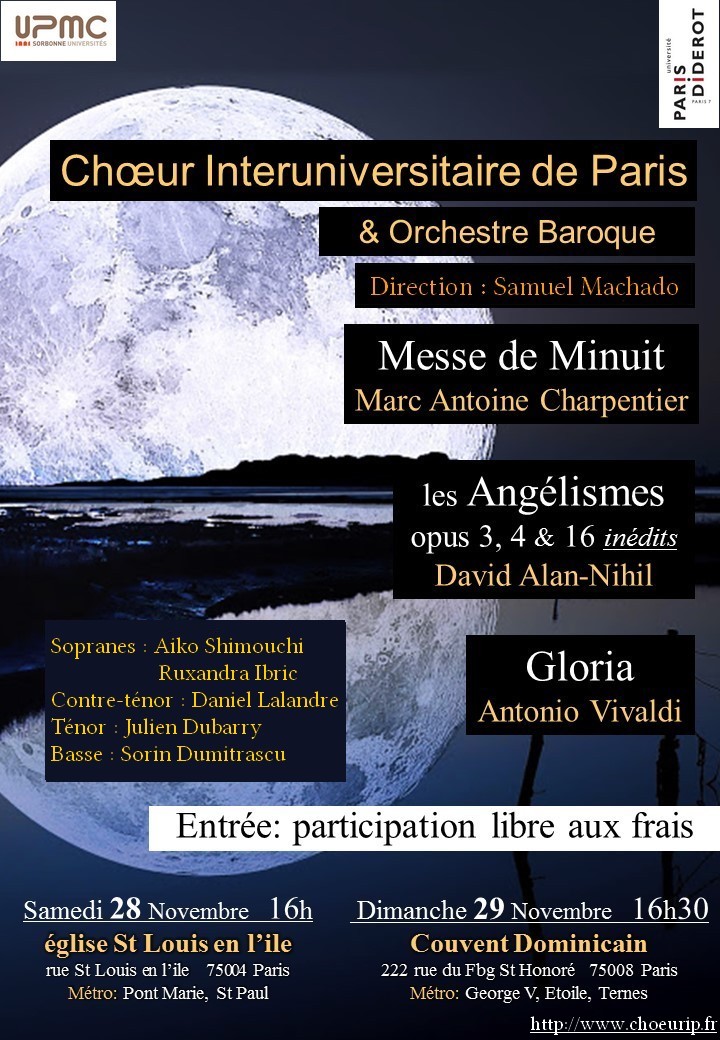 Concerts de novembre 2015