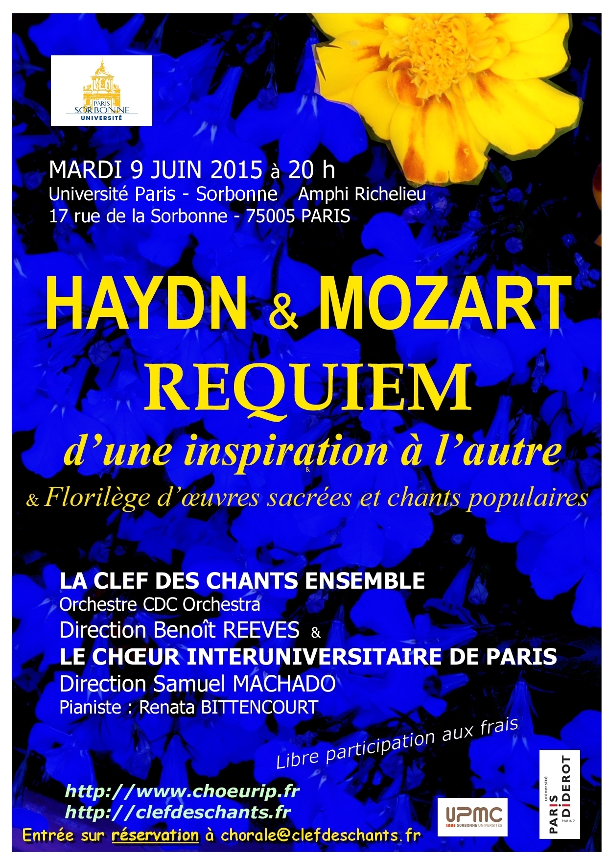 Concert Haydn et Mozart 9 juin 2015
